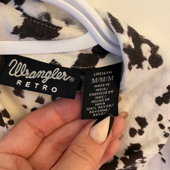 Wrangler Cow Print Blouse - Picture 3 of 3